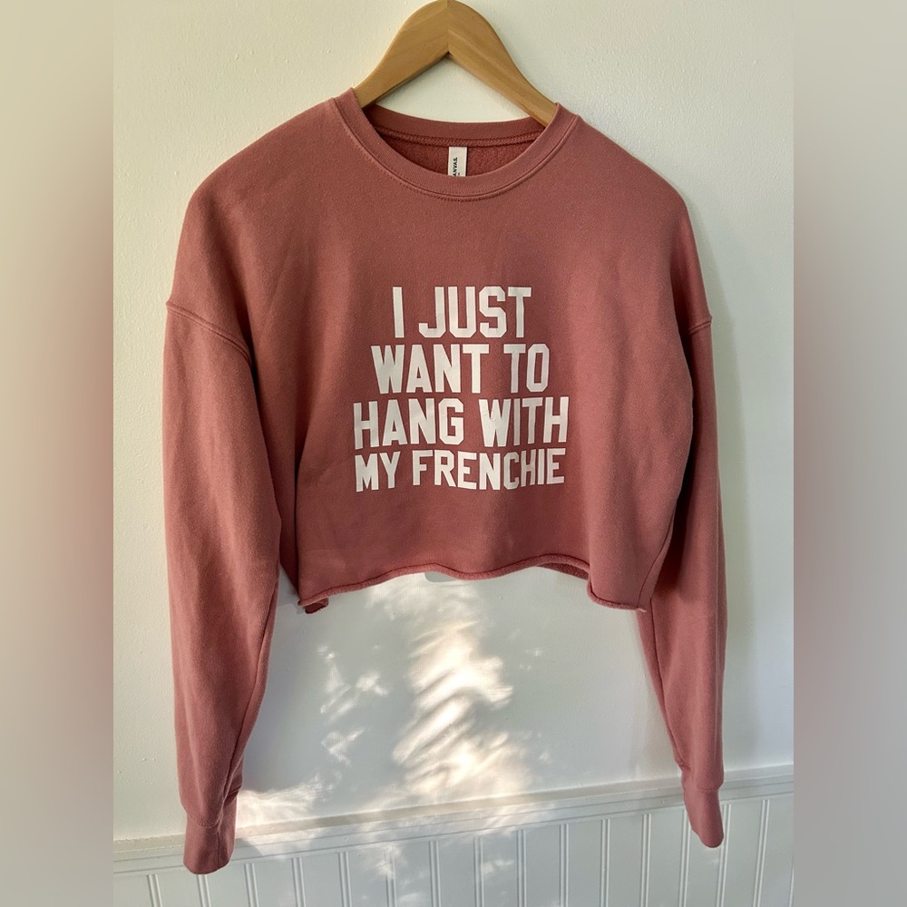 Bella Canvas Mauve Graphic Cropped Sweatshirt